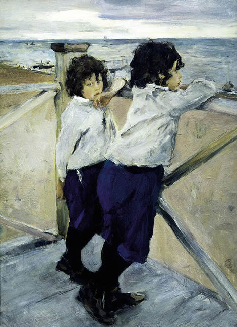 serov: portrait of two boys